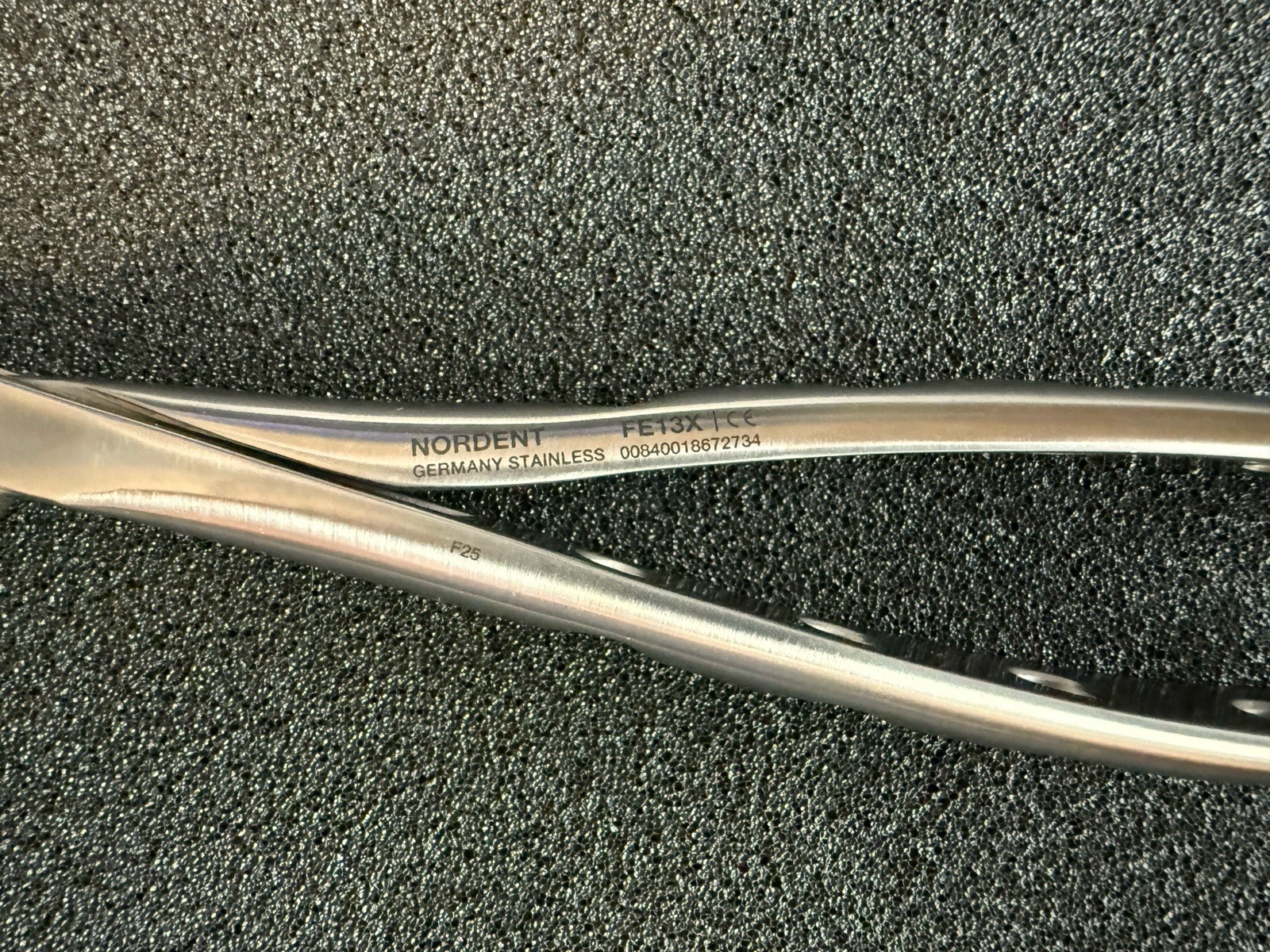 Nordent FE13X Dental Extraction Forcep Lower Molar, Bird Beak, English NEW
