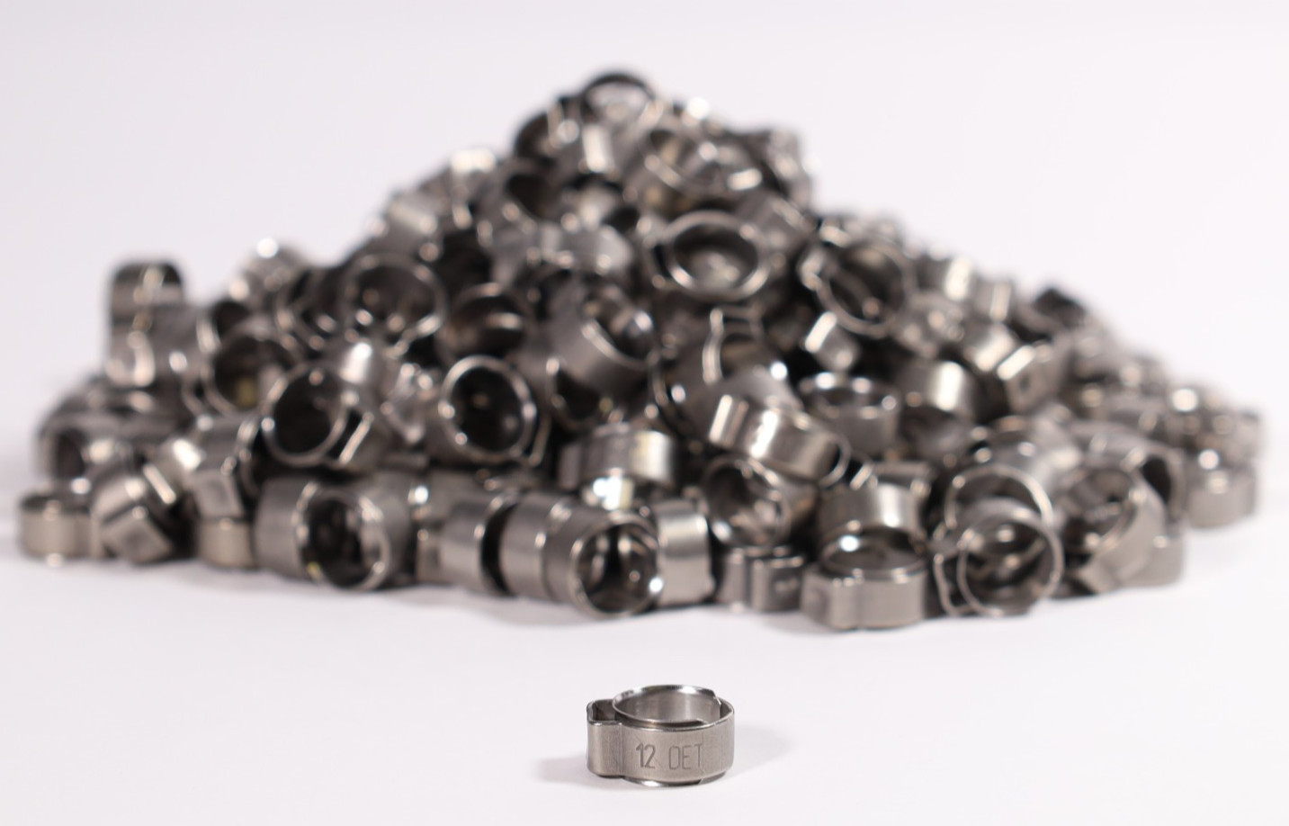(Lot of 325) Oetiker Stainless Steel Single Ear Hose Clamps 12mm 15400087