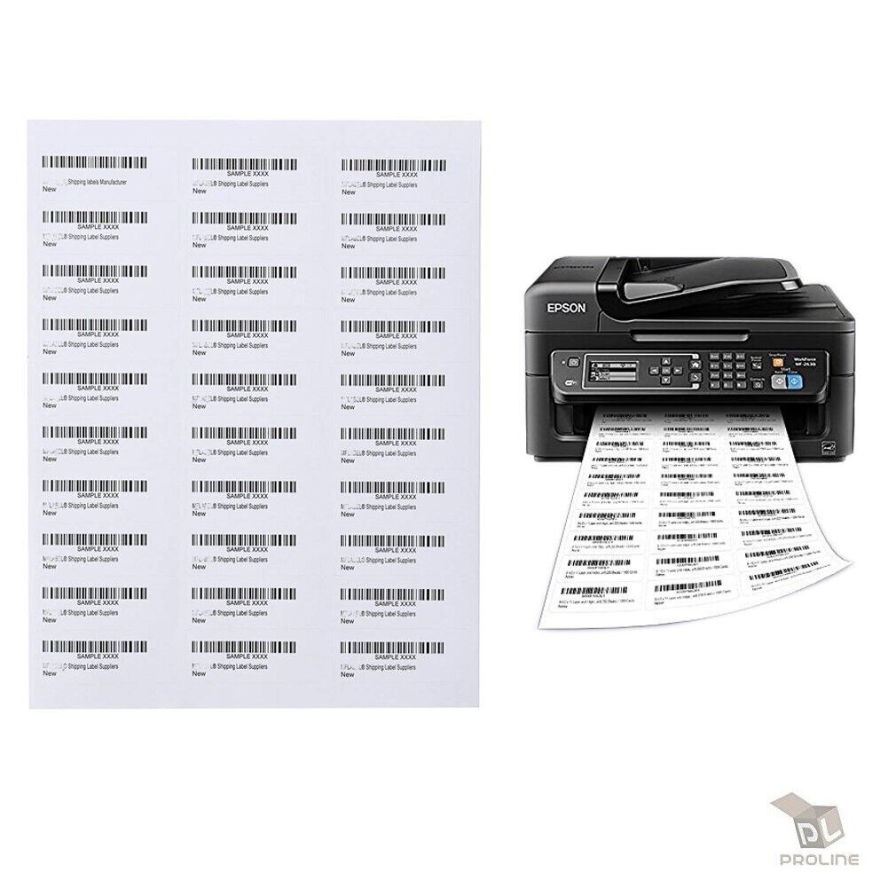 6000 Count Premium Shipping Mailing Labels 1″x2-5/8″ Adhesive 30 Per Sheet 30-UP