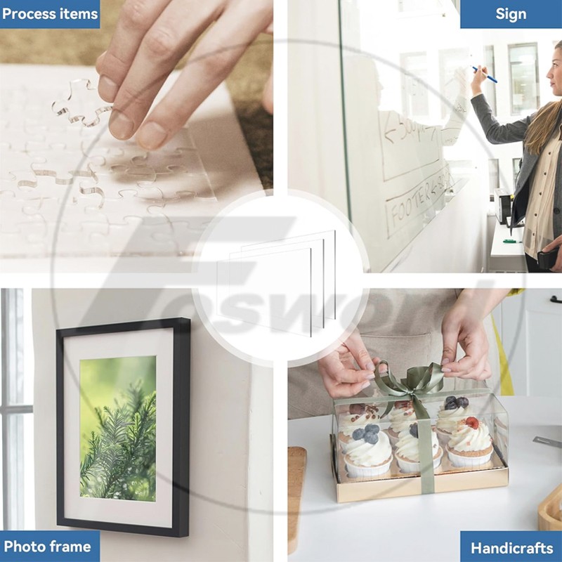 Clear Acrylics Sheets Cut To Size Hard Plastic Plate 100 -300mm Thick 1mm -20mm