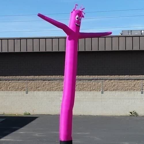 Light Blue 20ft Tall Inflatable Tube Man Air Powered Dancing Guy for Outdoors…