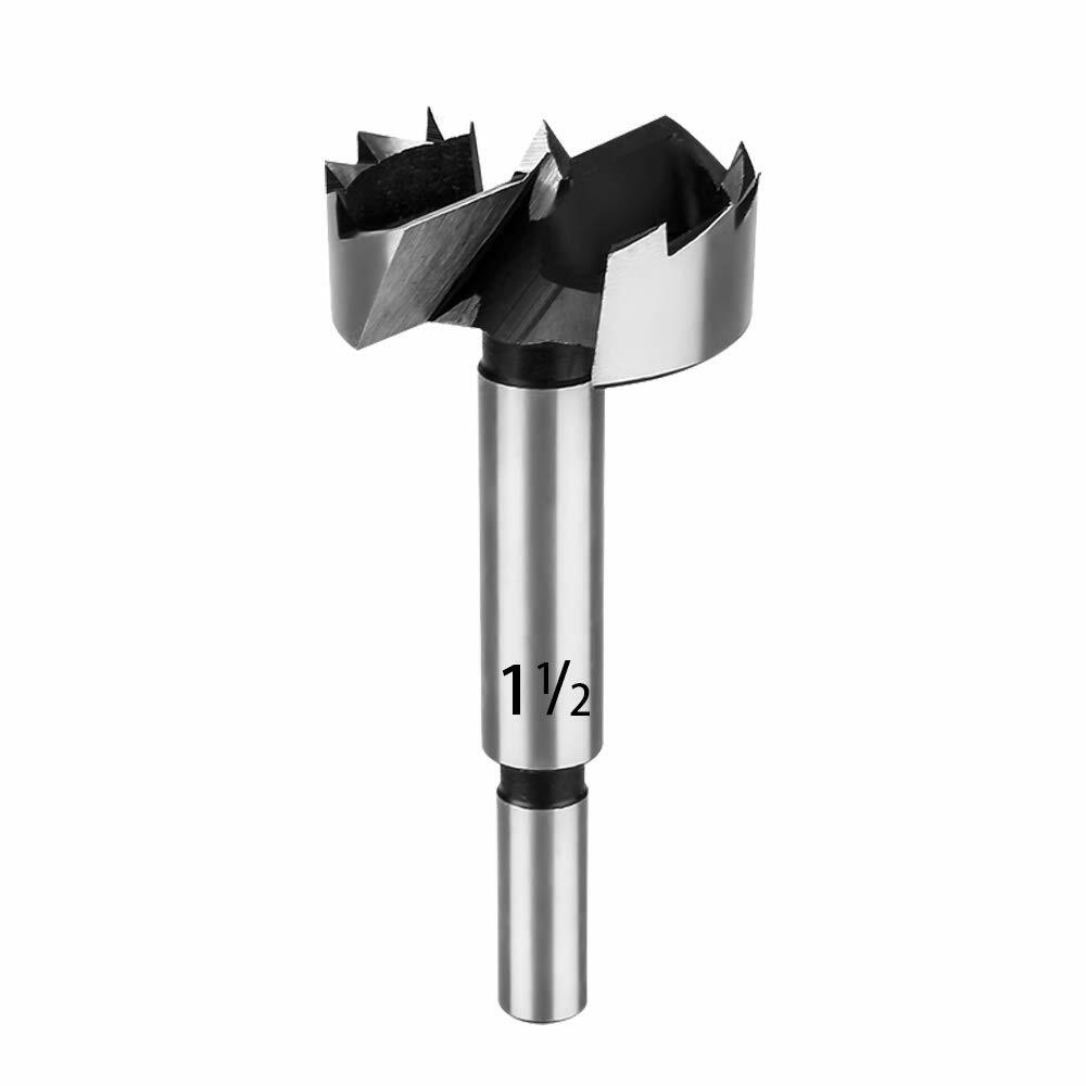 Forstner Drill Bit Woodworking Hole Cutter Saw Hinge Round Shank Wood Boring Bit