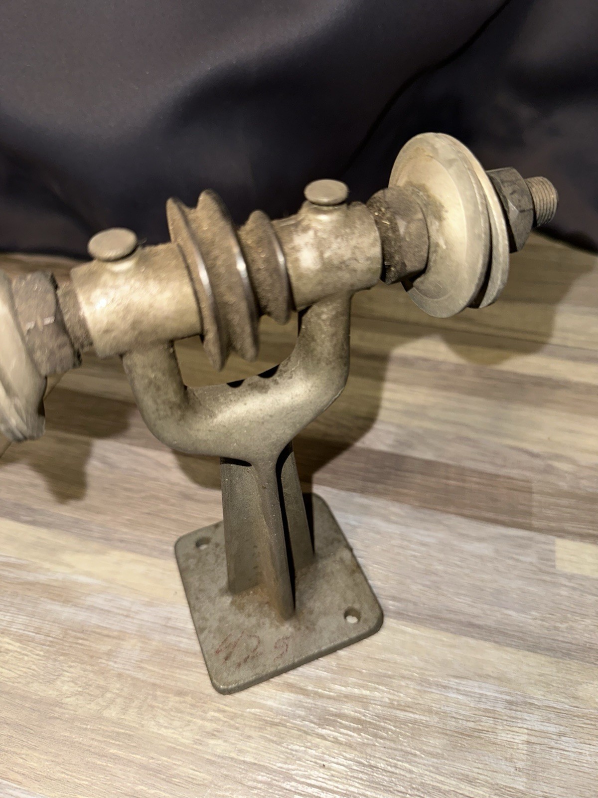 Vintage Belt Driven Bench Grinder Arbor