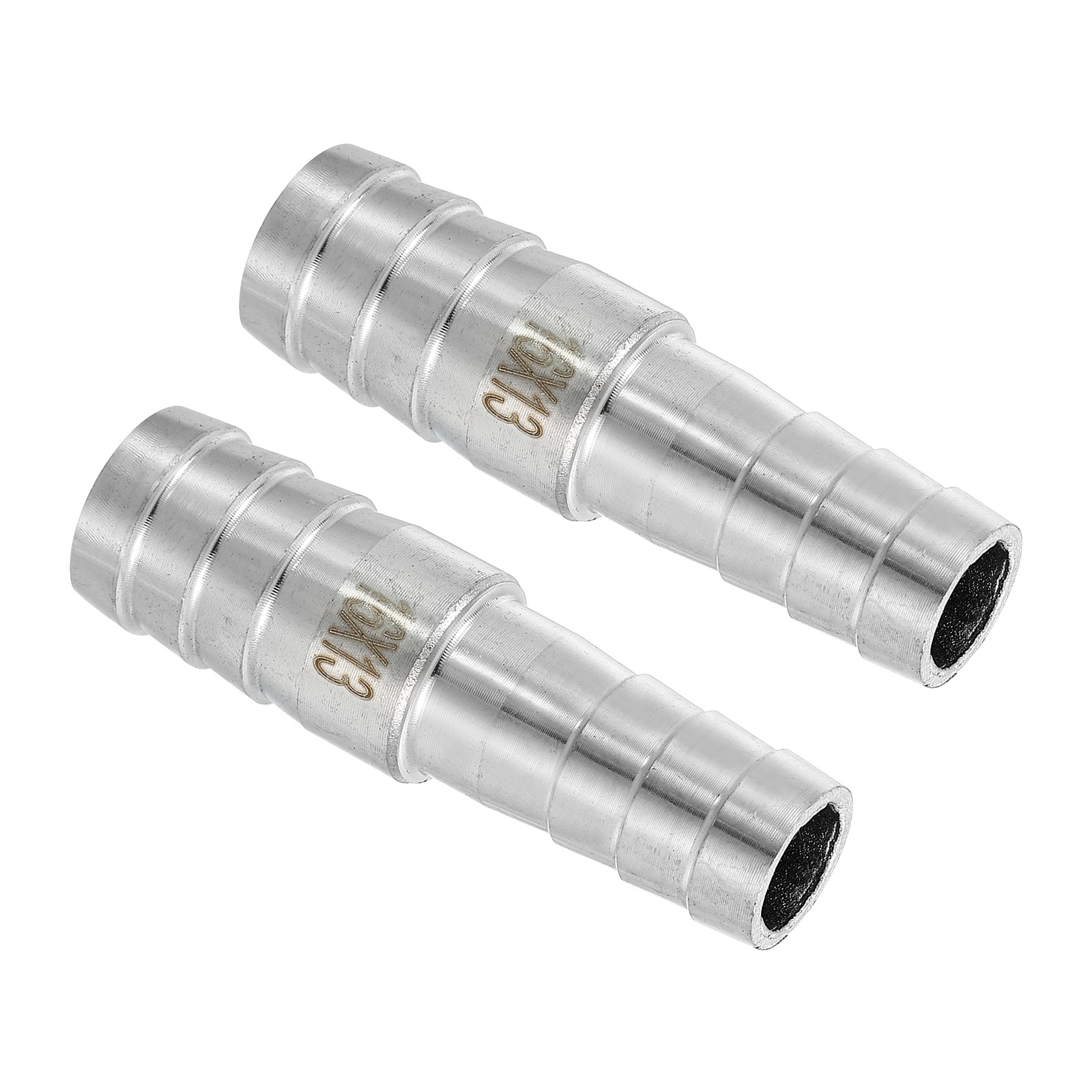 2Pcs 5/8″ to 1/2″ Hose Barb Reducer Pipe Fitting Stainless Steel Adapter