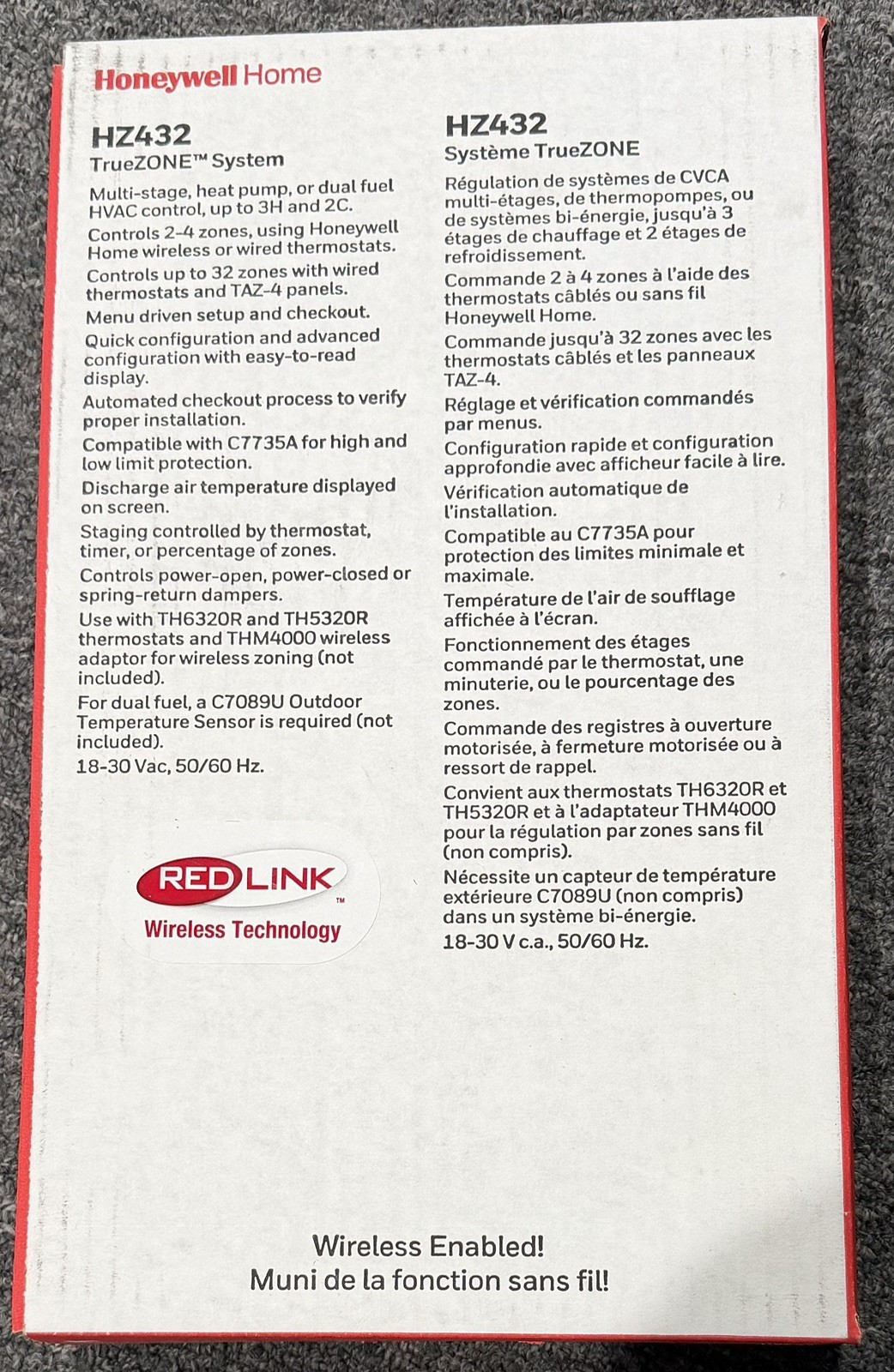 Honeywell HZ432 TrueZONE Panel Kit