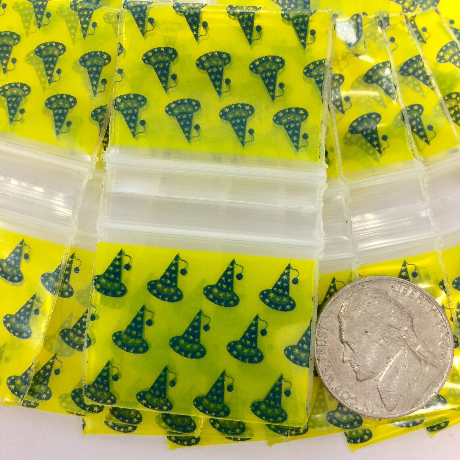 2.5 MIL 12510 MINI ZIP DESIGN BAGS 1.25″X1″ 10 DSN PRE-MIX 1000PCS, READ DETAILS