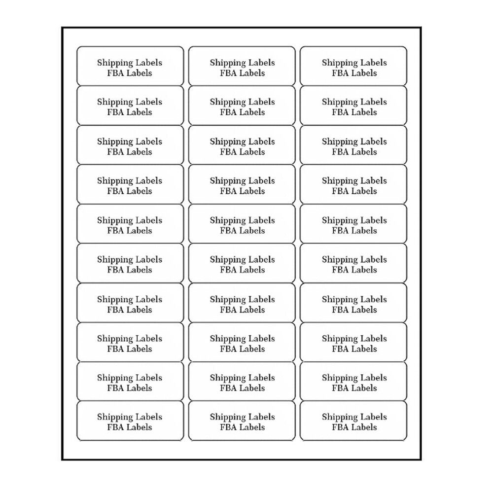 6000 Count Premium Shipping Mailing Labels 1″x2-5/8″ Adhesive 30 Per Sheet 30-UP