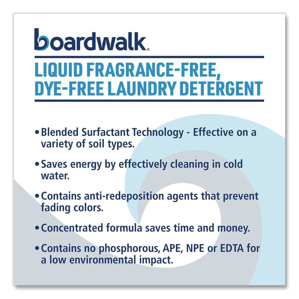 Boardwalk 4850 1 Gallon Liquid Laundry Detergent – Unscented (4/Carton) New