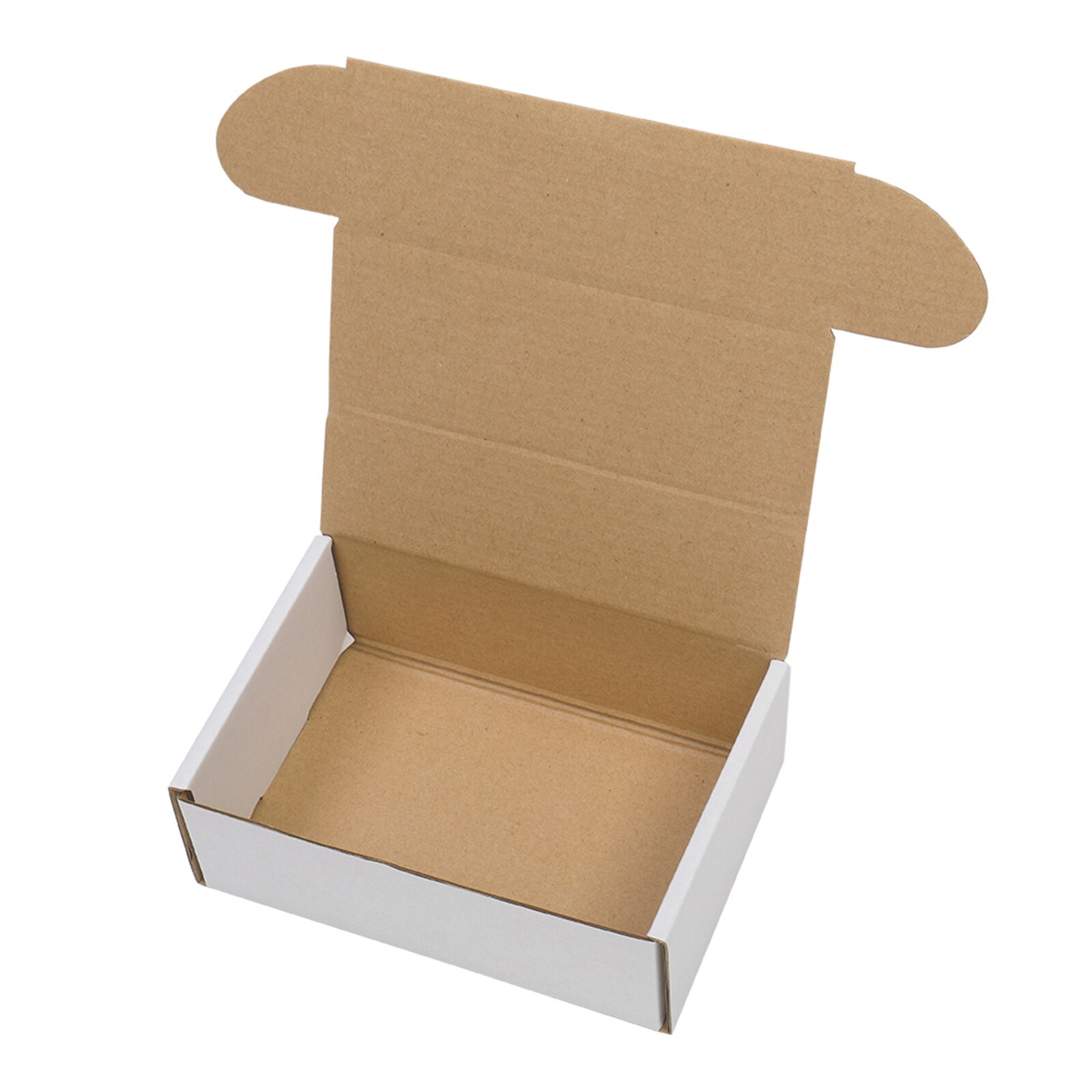 6x4x2” Shipping Boxes 50 Pack White Corrugated Cardboard Box Mailer Paper Boxes