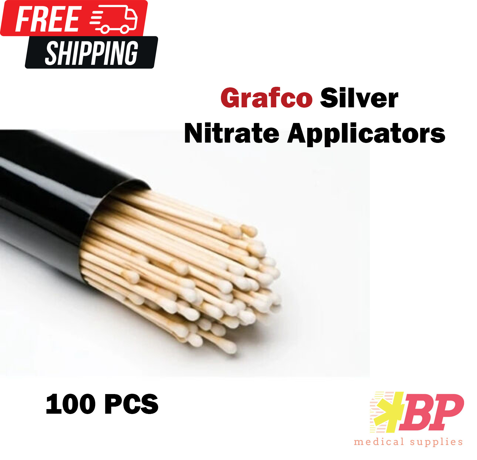 GRAFCO Silver Nitrate Applicators Sticks 6″ – 100PCS