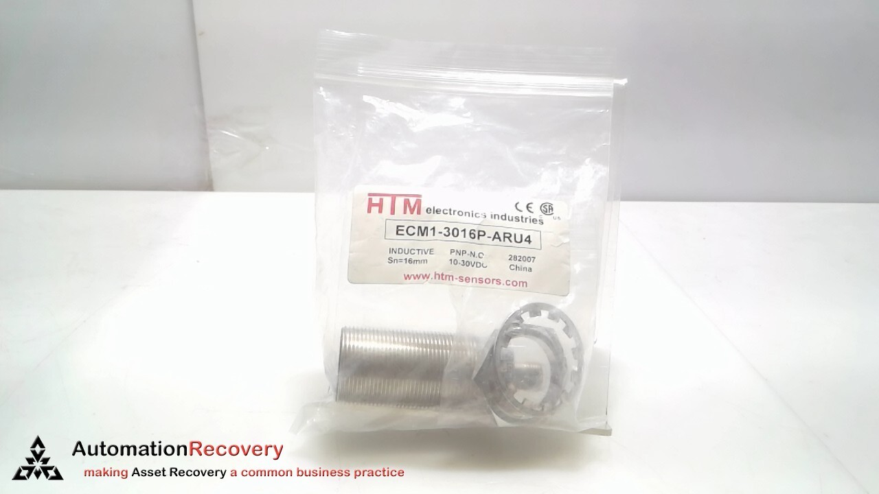 HTM ECM1-3016P-ARU4, EXTENDED RANGE METALHEAD PROXIMITY SENSOR, 282007, #300694