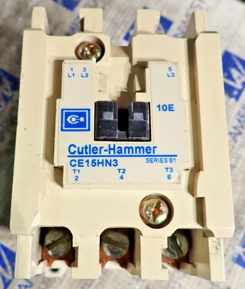Cutler Hammer CE15HN3 600 VAC Contactor w/ 9-2703-1 120V Coil TESTED