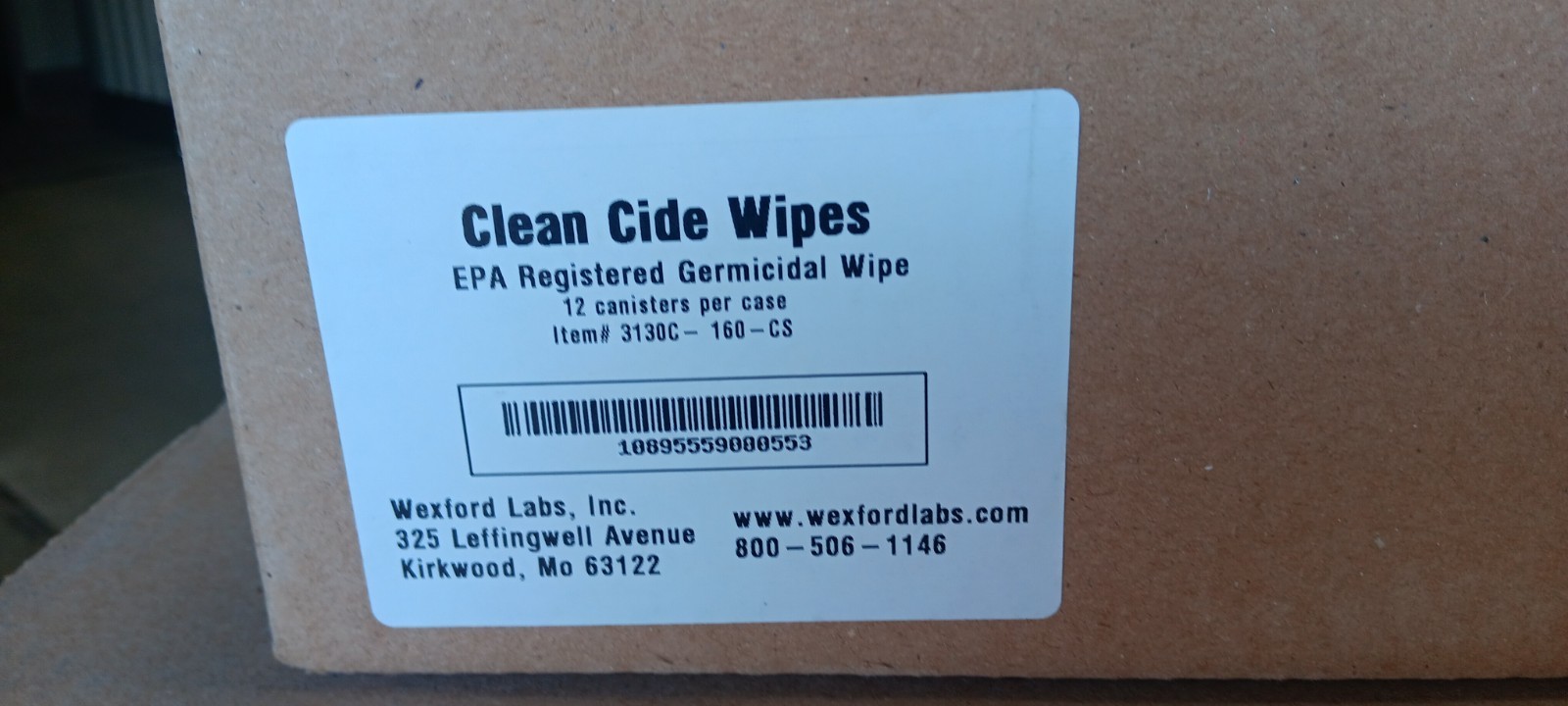CleanCide Wipes 160-Count (Pack of 12) – Exp 12/2023 – Great deal.