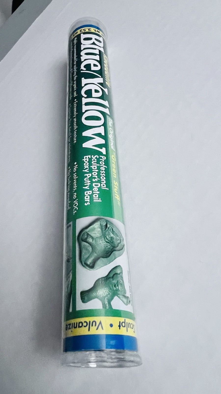 “Green Stuff” Blue/Yellow Epoxy Putty Stick 7″ By Polymeric Systems
