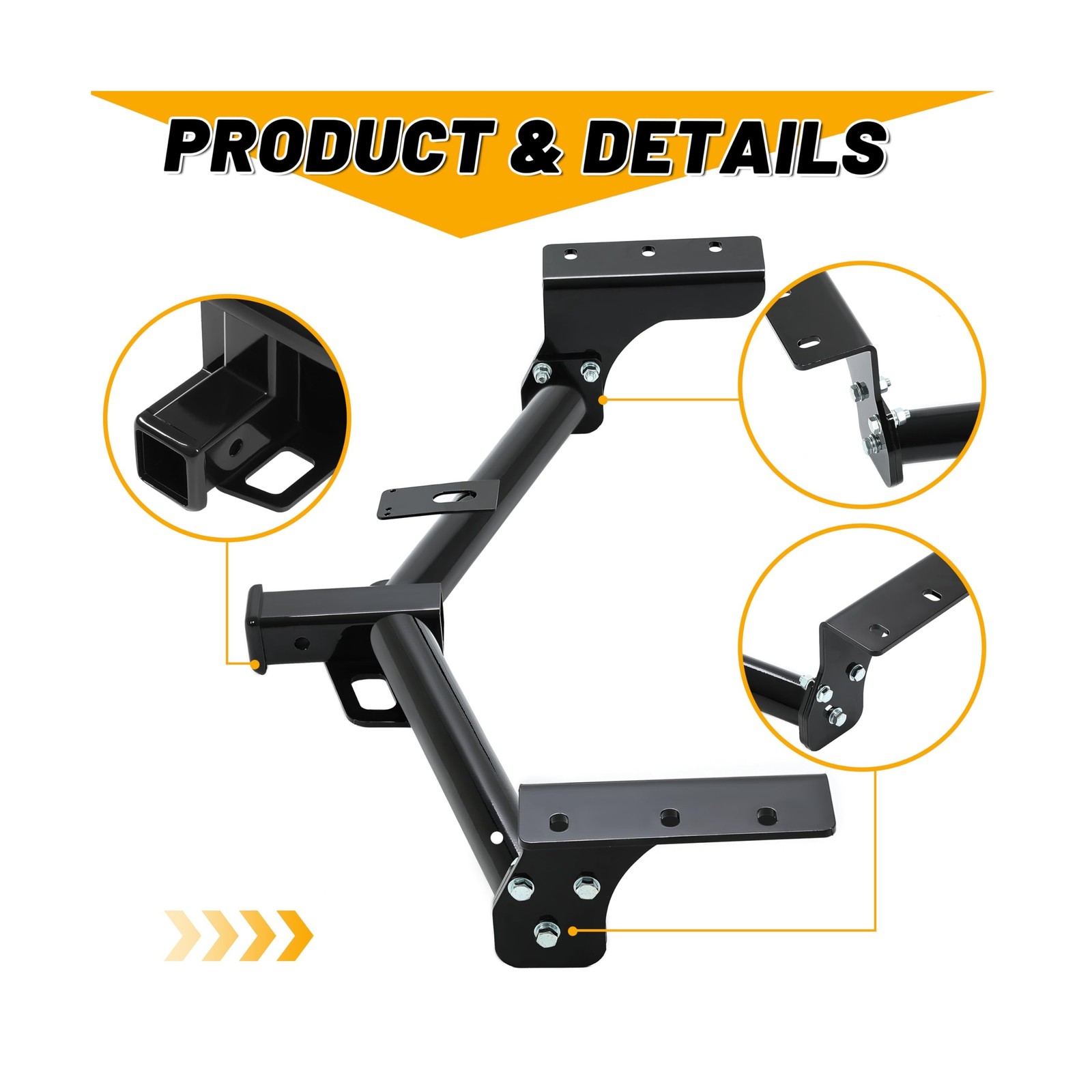 Kojem Class 3 Trailer Hitch Compatible with 2006-2018 Toyota RAV4 2″ Receiver…