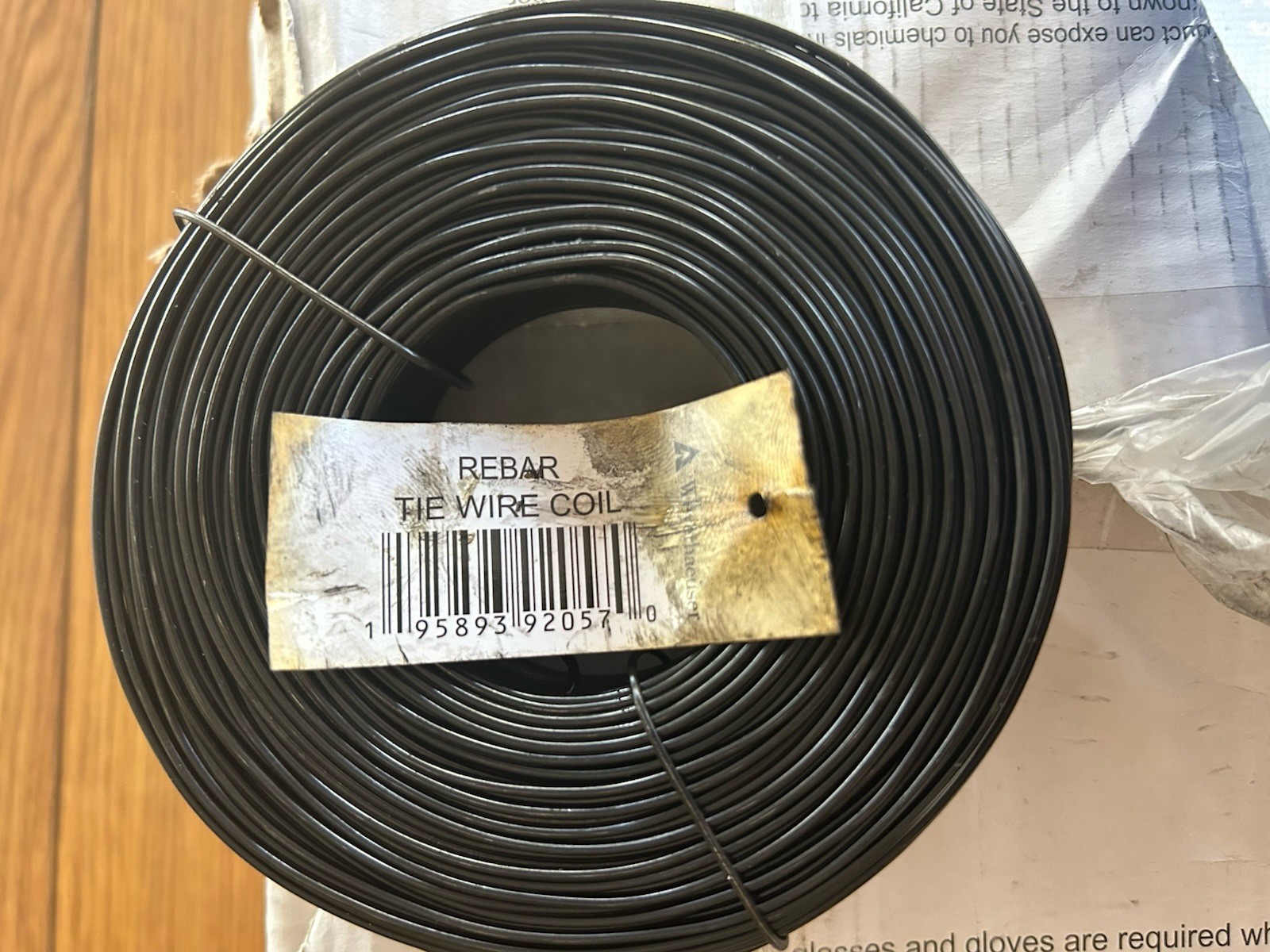 Lot of 5 x 3.5 lbs Black Annealed Rebar Tie Wire 16.5 Gauge, (1,650ft)