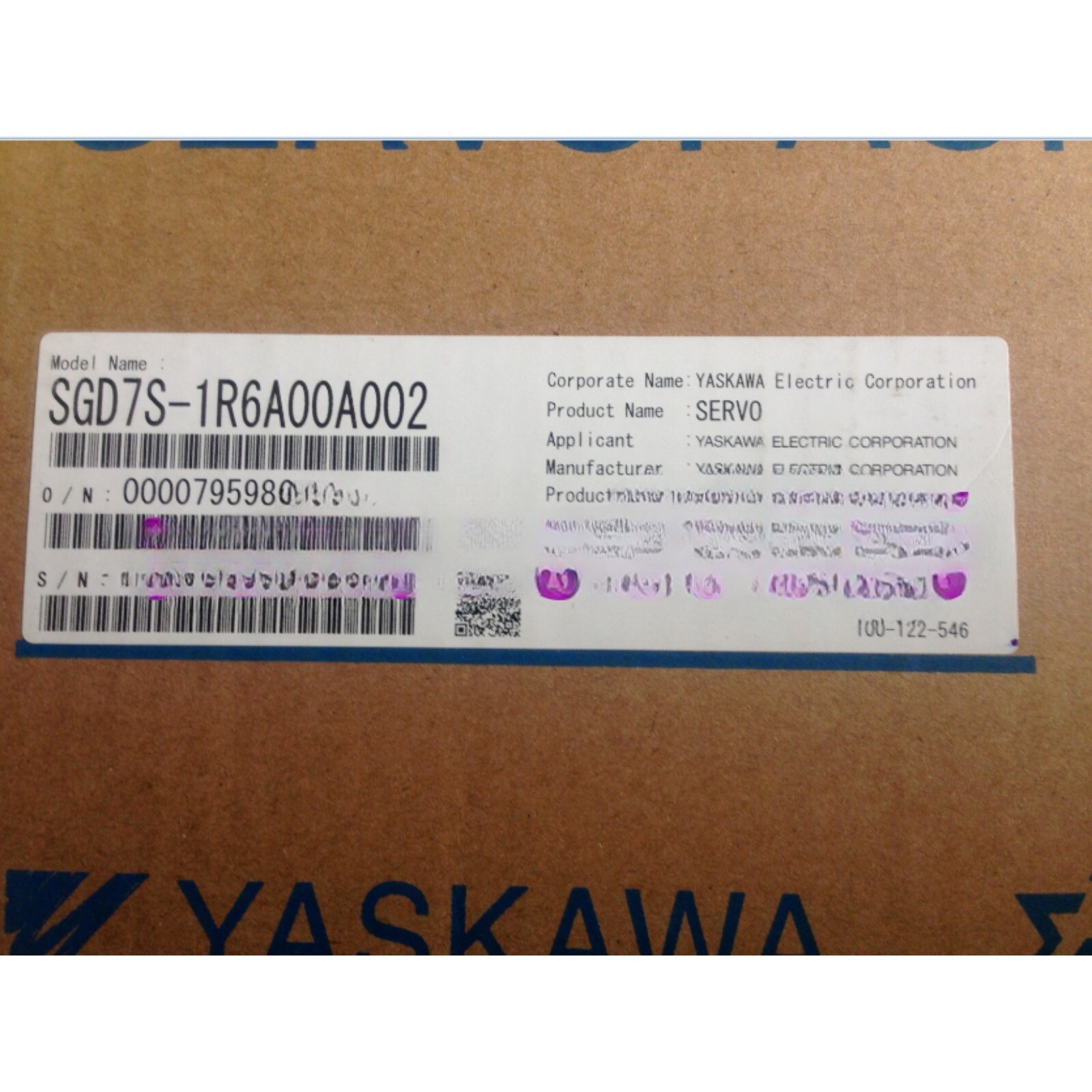 1PC Yaskawa SGDV-5R5A01A002000 Servo Drive New Expedited Shipping/