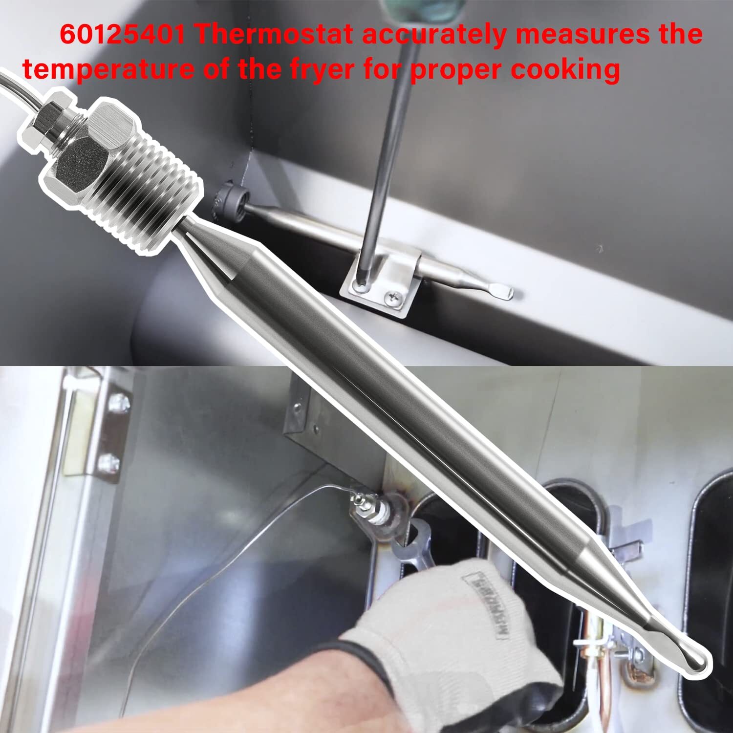 60125401 Thermostat 200-400F Rx Millivolt for Fryer Pitco Imperial Dean RX-1-36
