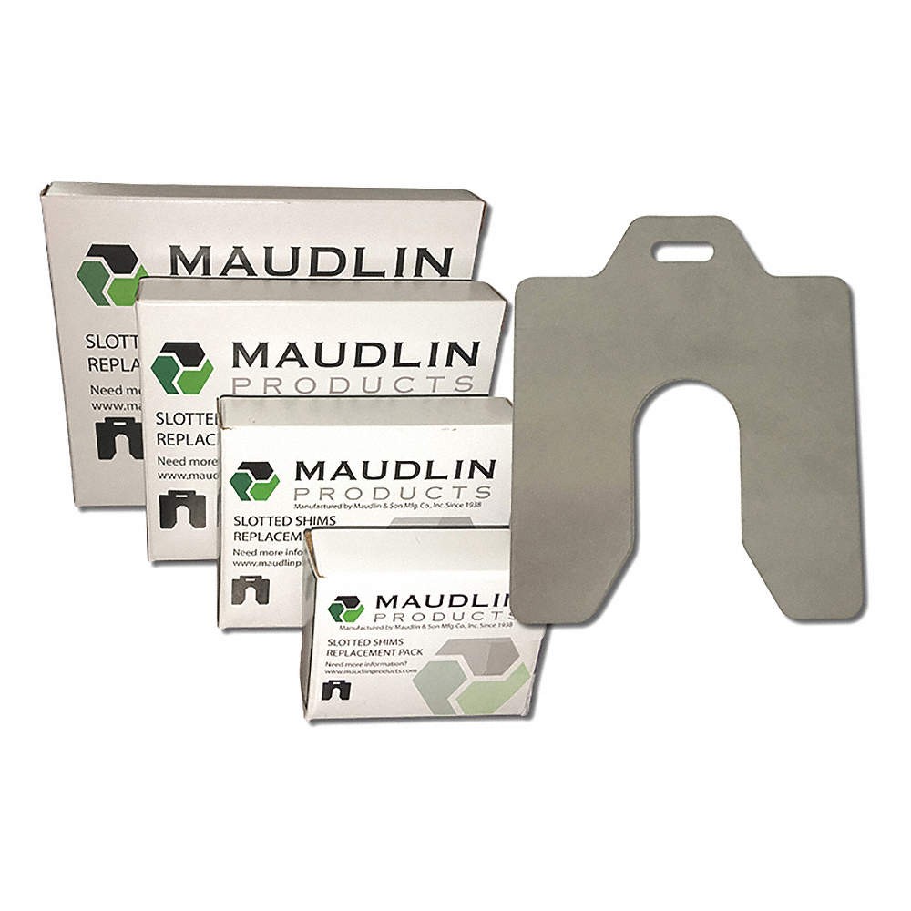 MAUDLIN PRODUCTS MSA010-20 Slotted Shim,A-2×2 Inx0.010In,Pk20 2NZK5