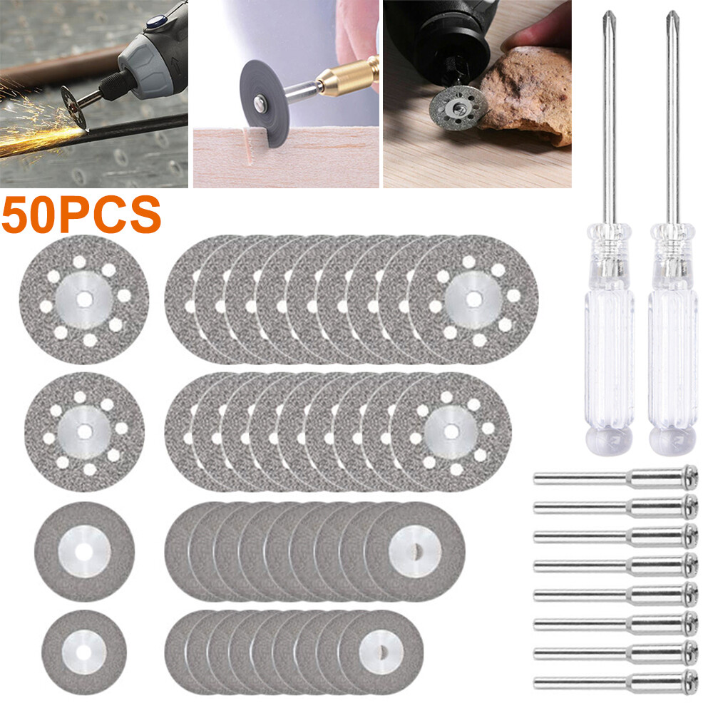 50 x Diamond Cutting Wheel For Dremel Rotary Tool Die Grinder Metal Cut Off Disc
