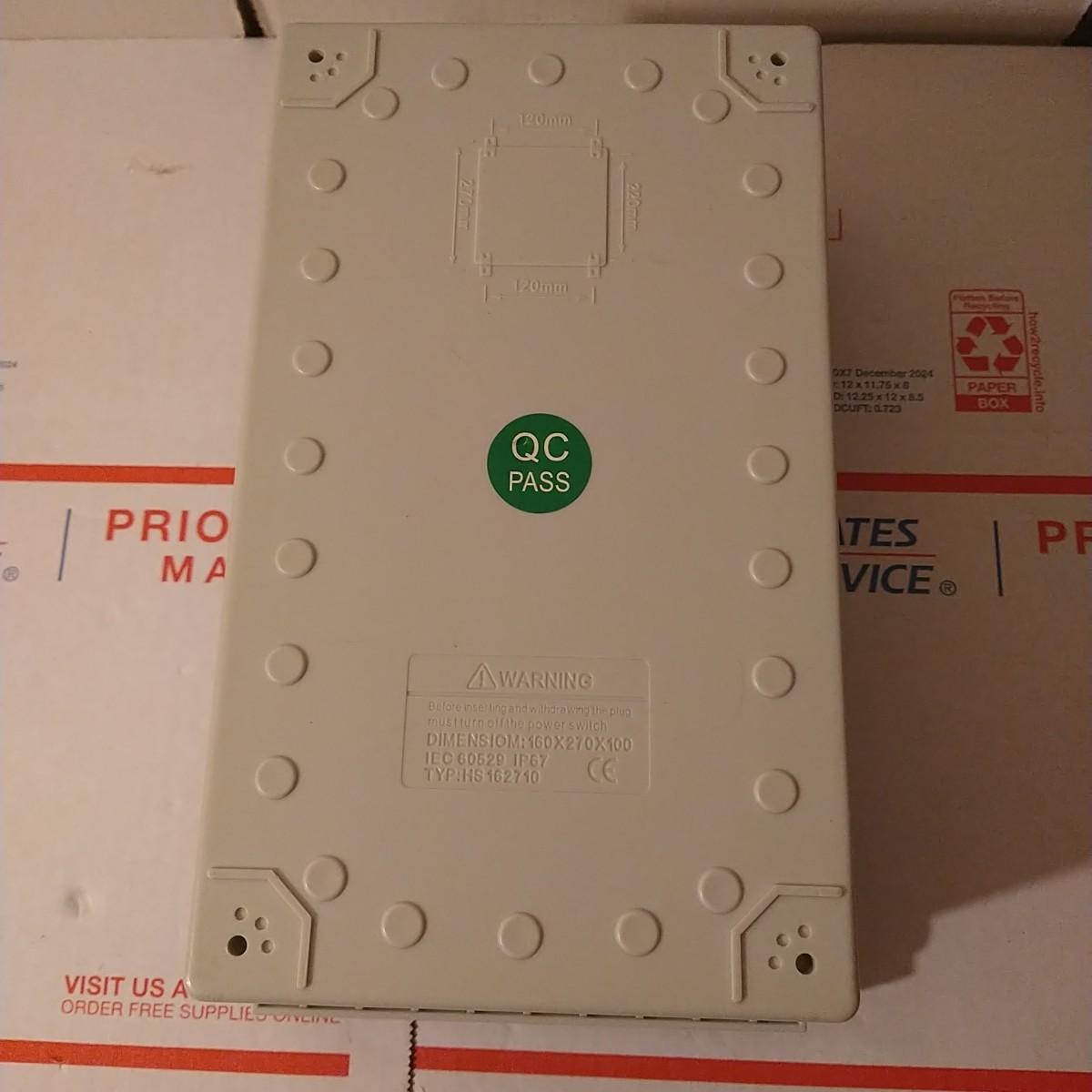 Junction Box ABS Plastic Dustproof Waterproof IP67 Electrical Boxes Hinged Shell