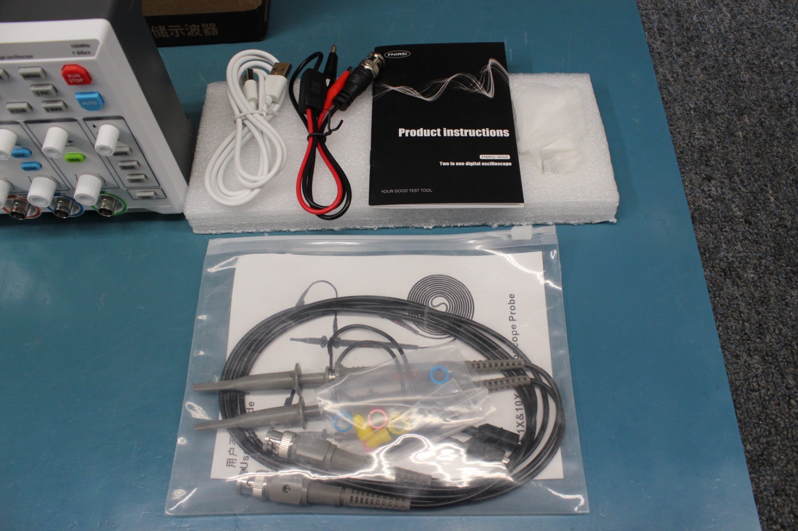 FNIRSI 1014D 7″ LCD 2 Channel Signal Generator Digital Storage Oscilloscope H0V2