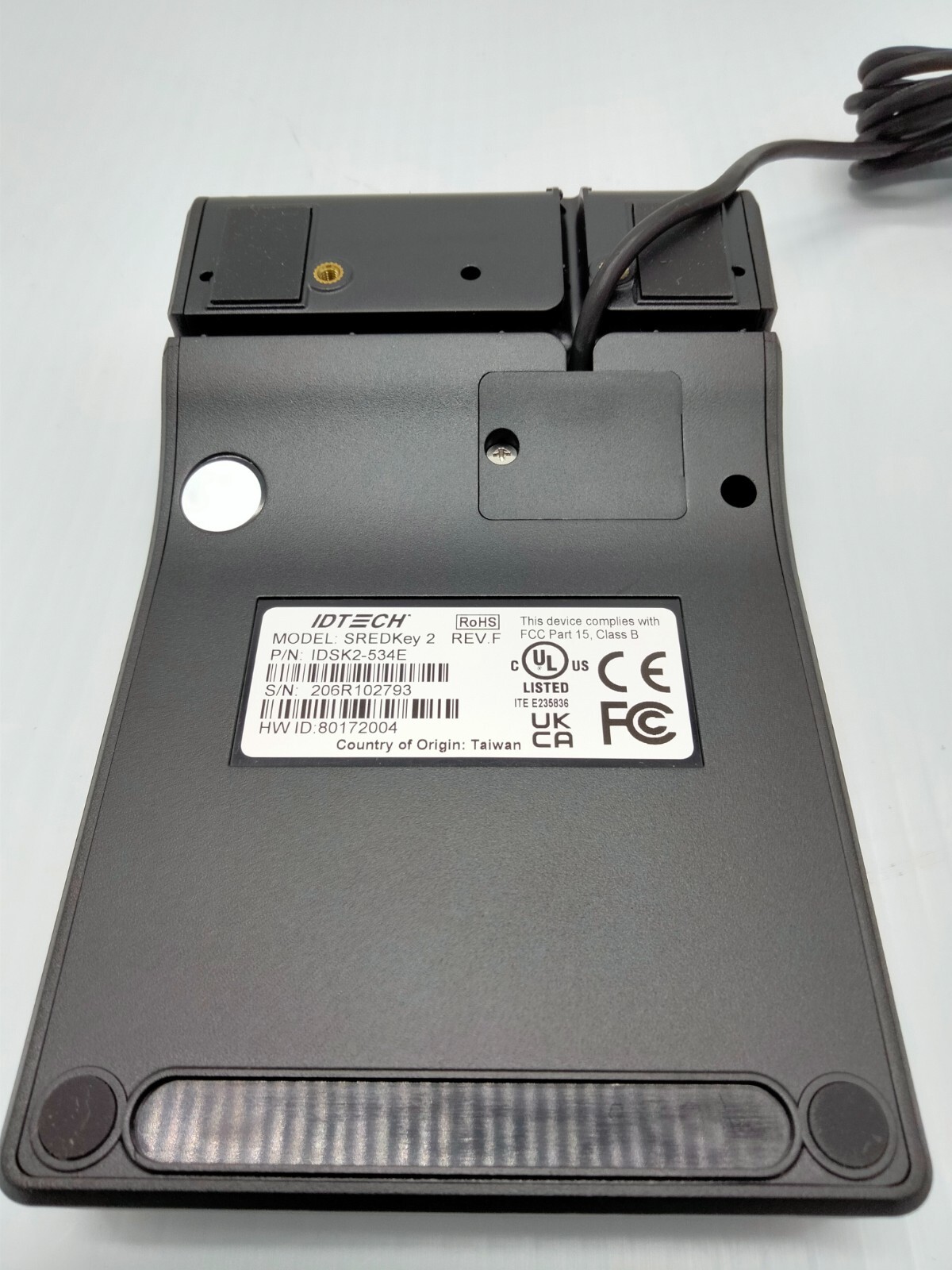 ID Tech SREDKey 2 Point of Sale Credit Card Reader Keypad IDSK2-534E *Ma8