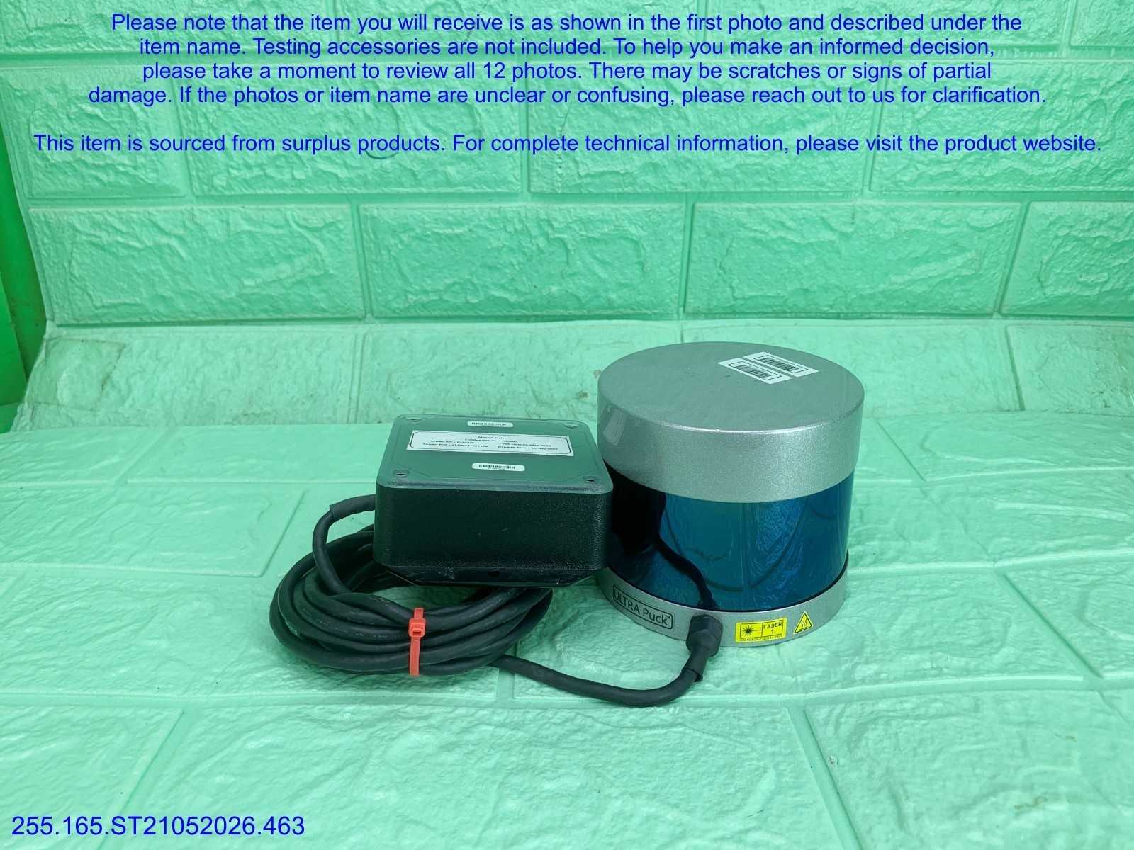 Velodyne VLP-32C Ultra Puck 32CH. LiDAR Sensor as in photos, sn:1138, DHL