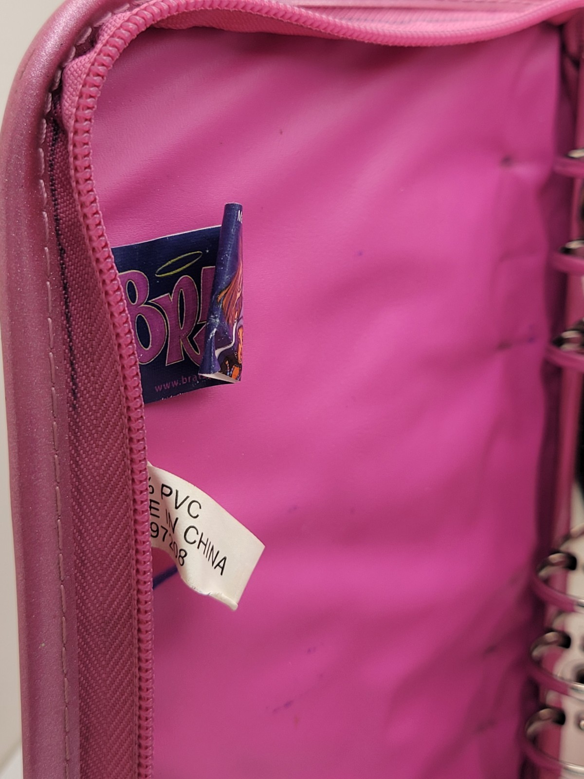 Vintage Y2K Bratz Mini Binder Hot Pink Leopard Print 2002