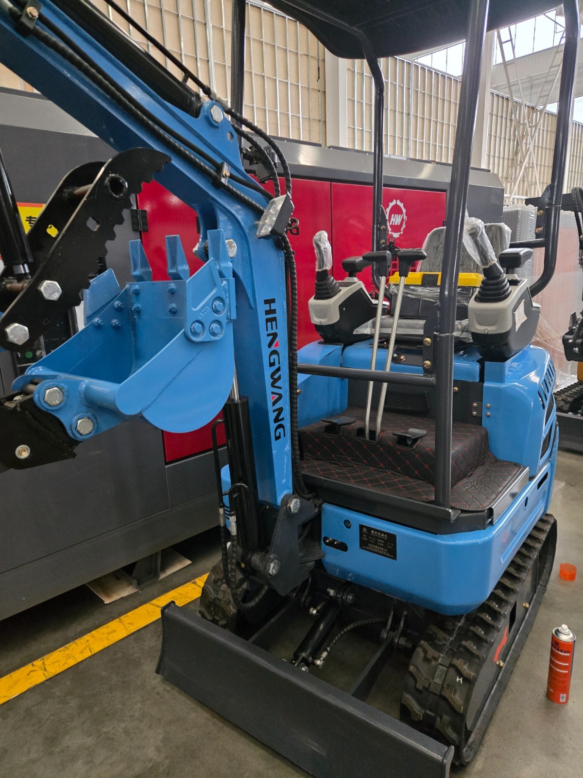 Mini Excavator with Side Swing, Pilot Controls, Hydraulic Thumb & Quick Coupler