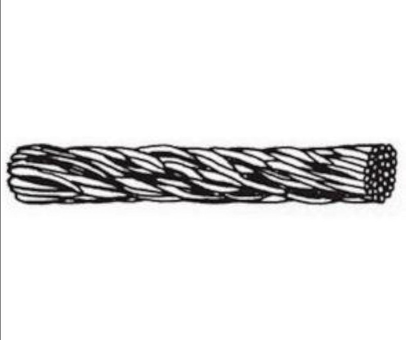 Cable Copper CU Smooth Weave 29STR x 17GA Nvent 50ft to 200ft lightning protect