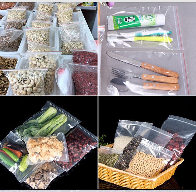 HEAVY DUTY 4 Mil Clear Seal Bags Reclosable Plastic Bag Jewelry 4Mil Reusable