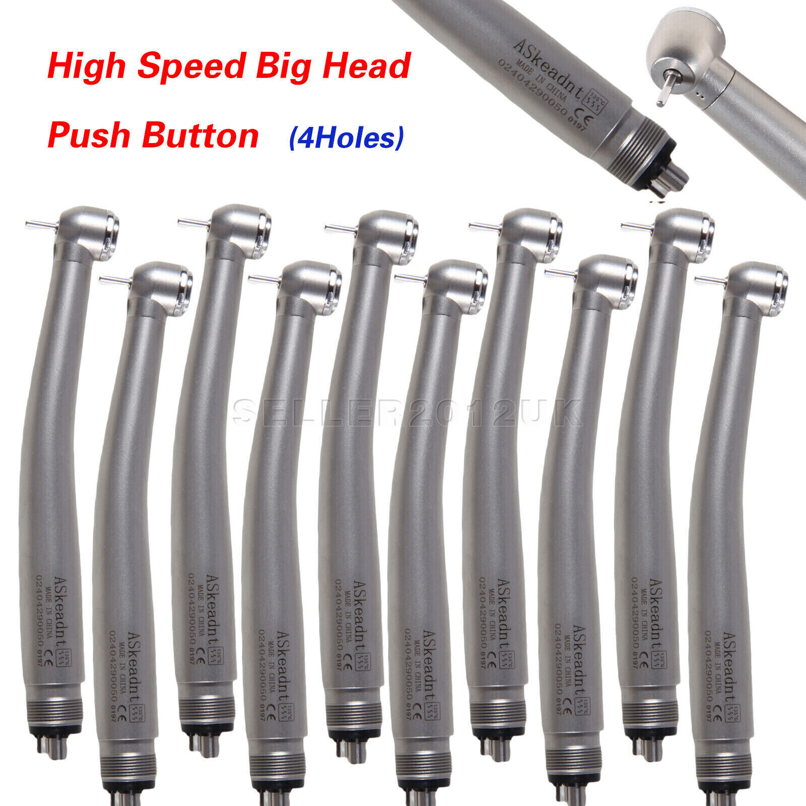 10pcs/1Pack Dental high speed handpiece 4HOLE