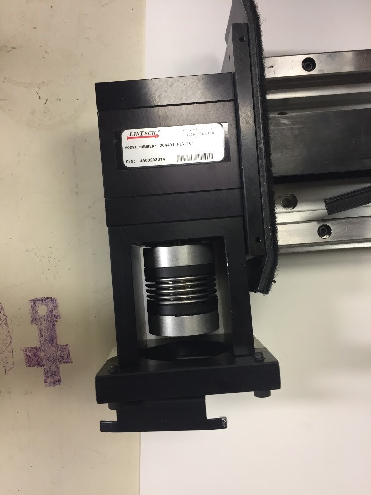 LINTECH BELT DRIVEN PRECISION SLIDE MODEL # 204491 REV.”C”WARRANTY*