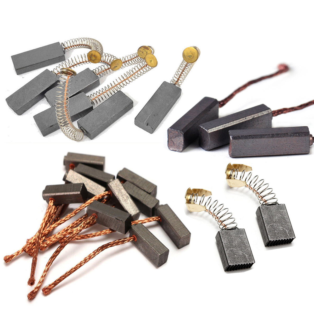 10 Stück Elektromotor-Kohlebürsten-Reparaturteil