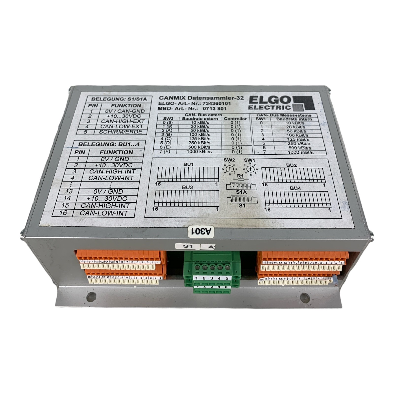 Elgo Electric 734360101 Data Collector