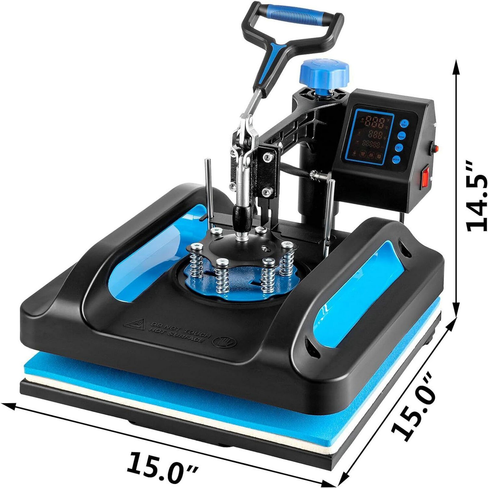 15″x15″ 5 in 1 Heat Press Machine T-Shirt Sublimation Printing with 30OZ Tumbler