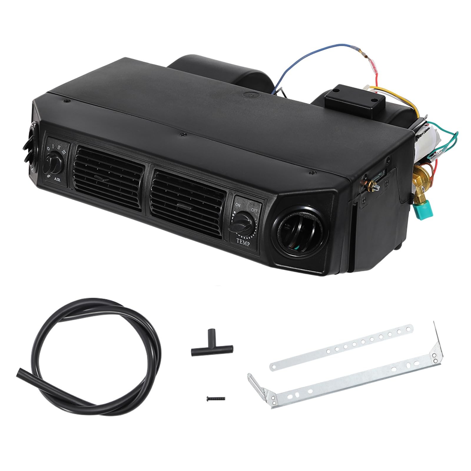 Underdash A/C Evaporator Assembly 12V 2 Vents 3 Speed 600 CFM for Car Truck