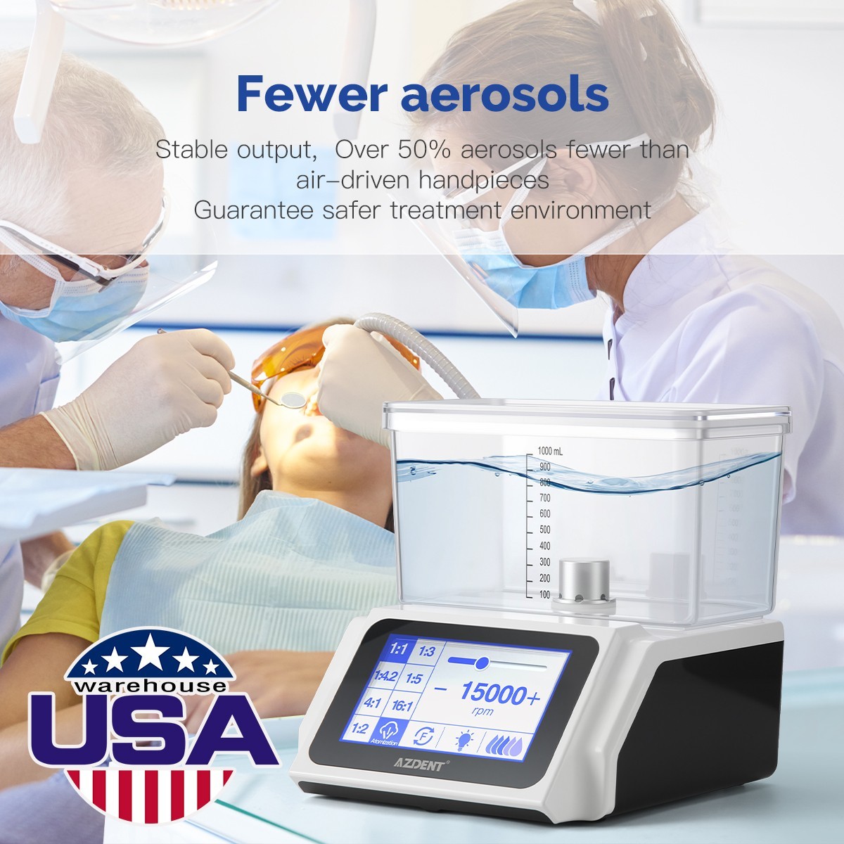 NSK Style Dental LED Brushless Electric Micro Motor/1:1/1:5/1:4.2 LED Handpiece