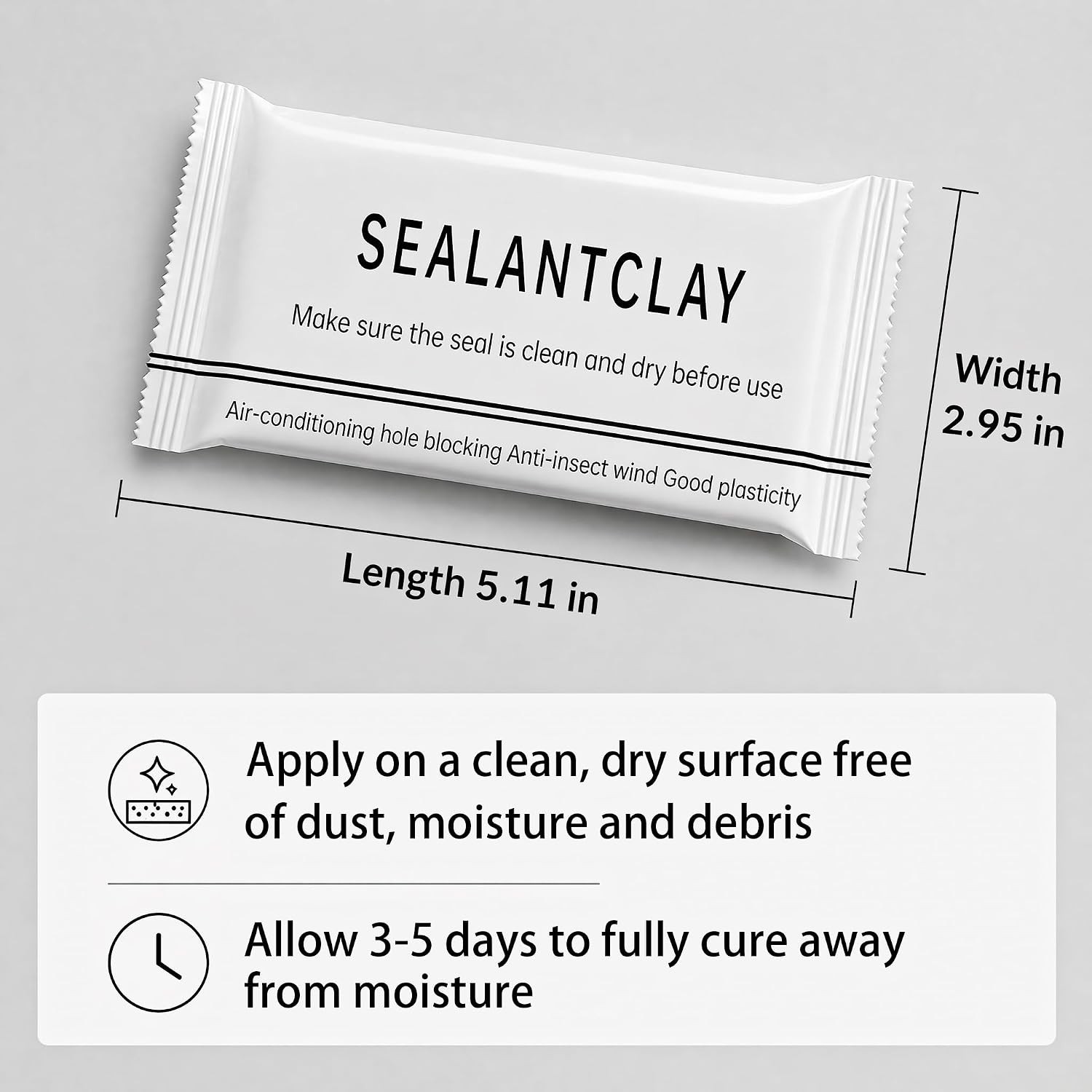 Waterproof Sealant Clay Moldable Plumber Putty Wall Repair Kit 10 Pcs