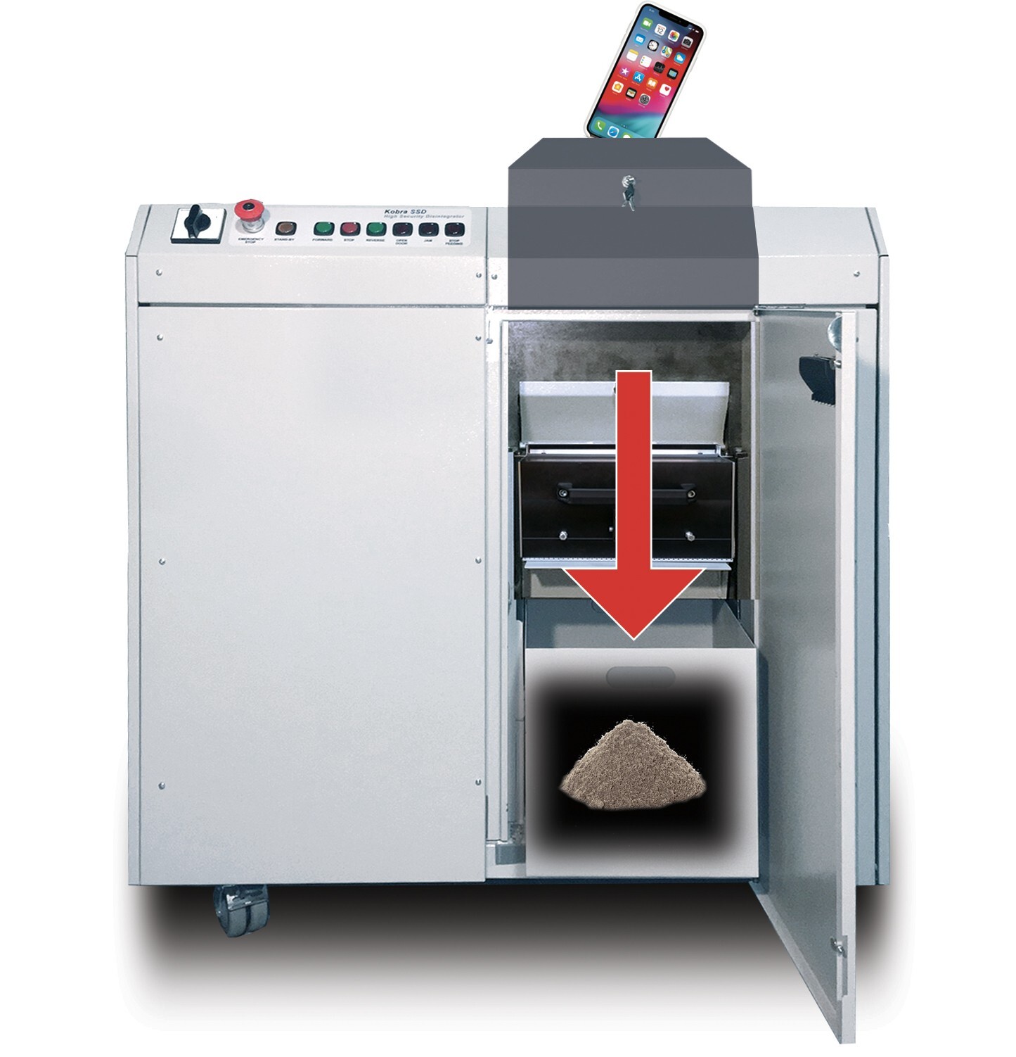 SOLID STATE DRIVE (SSD) HIGH SECURITY DISINTEGRATOR