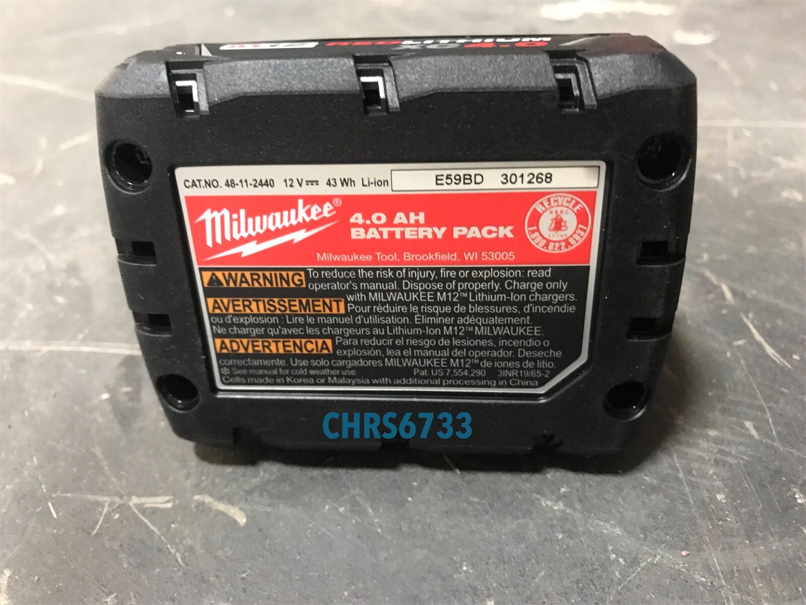 New Milwaukee 3404-20 M12 12v FUEL 1/2″ Brushless Hammer Drill 4.0 Battery