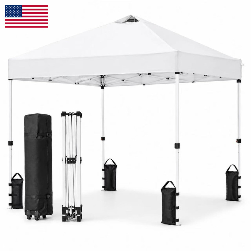 Kripowa 10X10 Pop Up Canopy Tent Waterproof Uv Blocking Heavy Duty Steel Frame