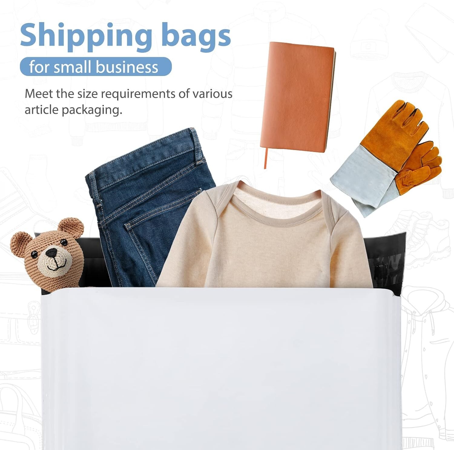Poly Mailers Shipping Bags Mailing Poly Bags Strong Self Seal- Choose Color Size