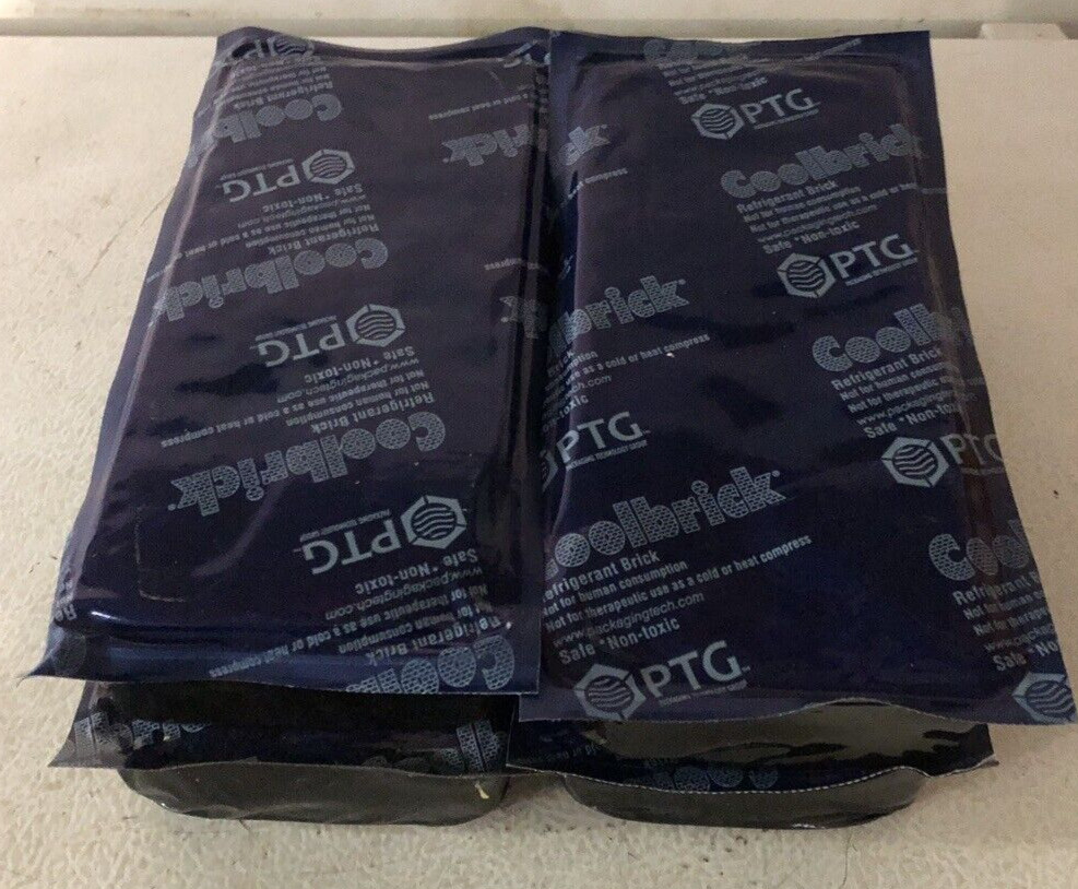 4-PTG 38 OZ 4.5″ x 9.5″ Coolbrick Refrigerant Brick Ice Pack-100% to Charity