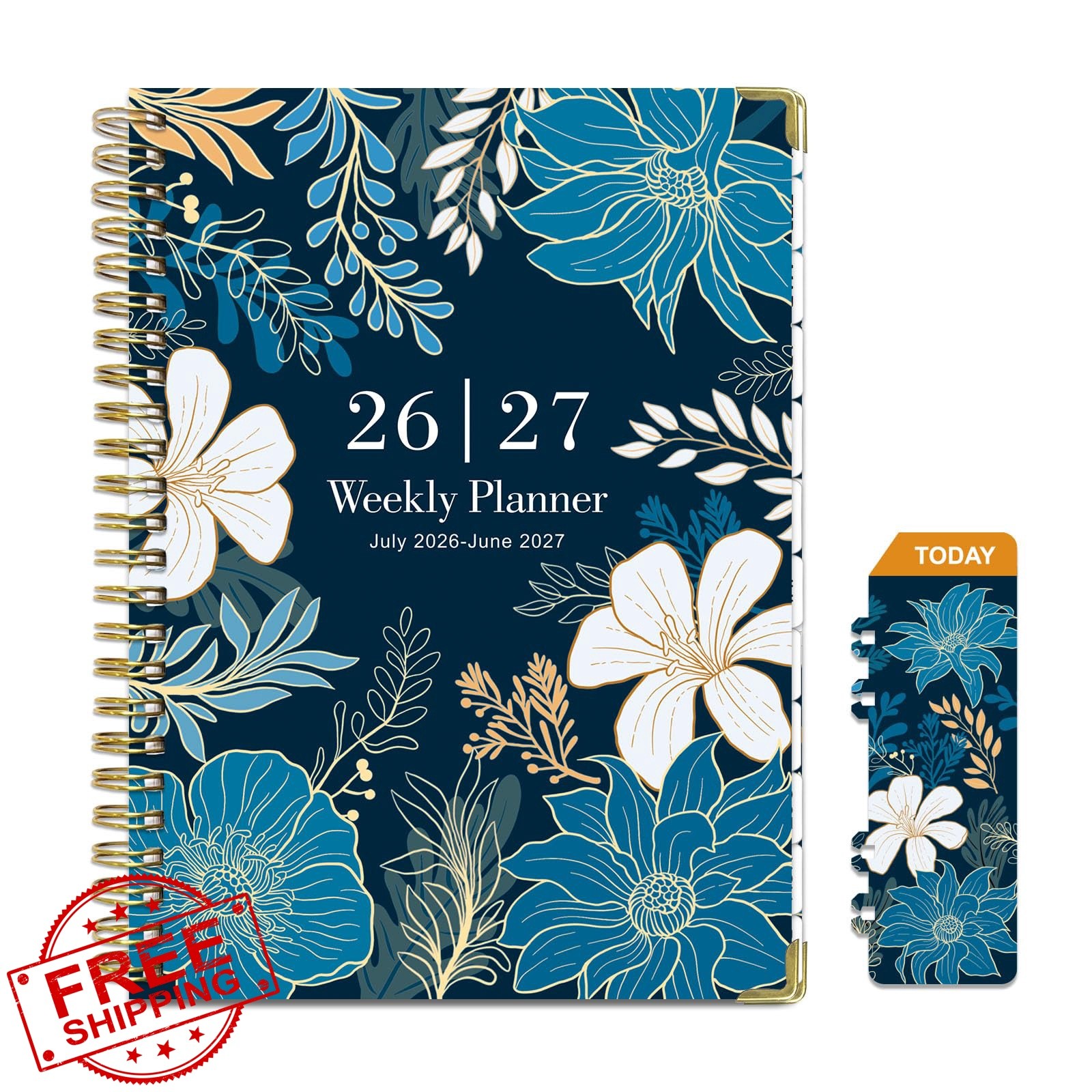 Dayvorax 2026-2027 Academic Planner Navy Bloom