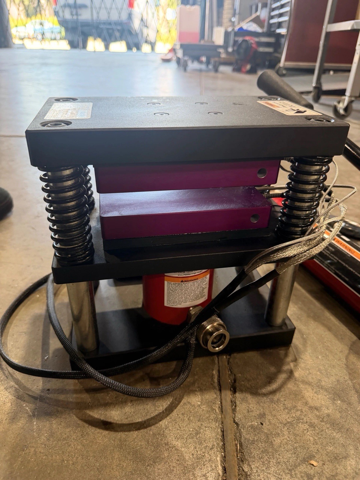 Lowtemp Hydraulic Heat Press 4”x7” Plates BVA P-1000 Pump Low Temp Extract