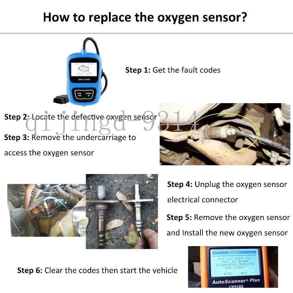 2Pcs O2 Oxygen Sensor For Mitsubishi Mirage 2014-2015 1.2L 3-Cyl 1588A275