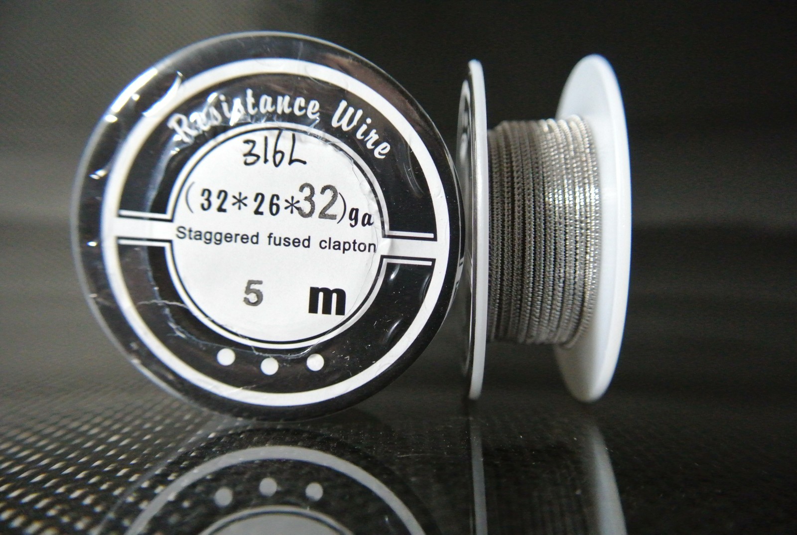 Premium Resistance Wire 316L Stainless Steel Staggered Fused Clapton 15ft (5m)