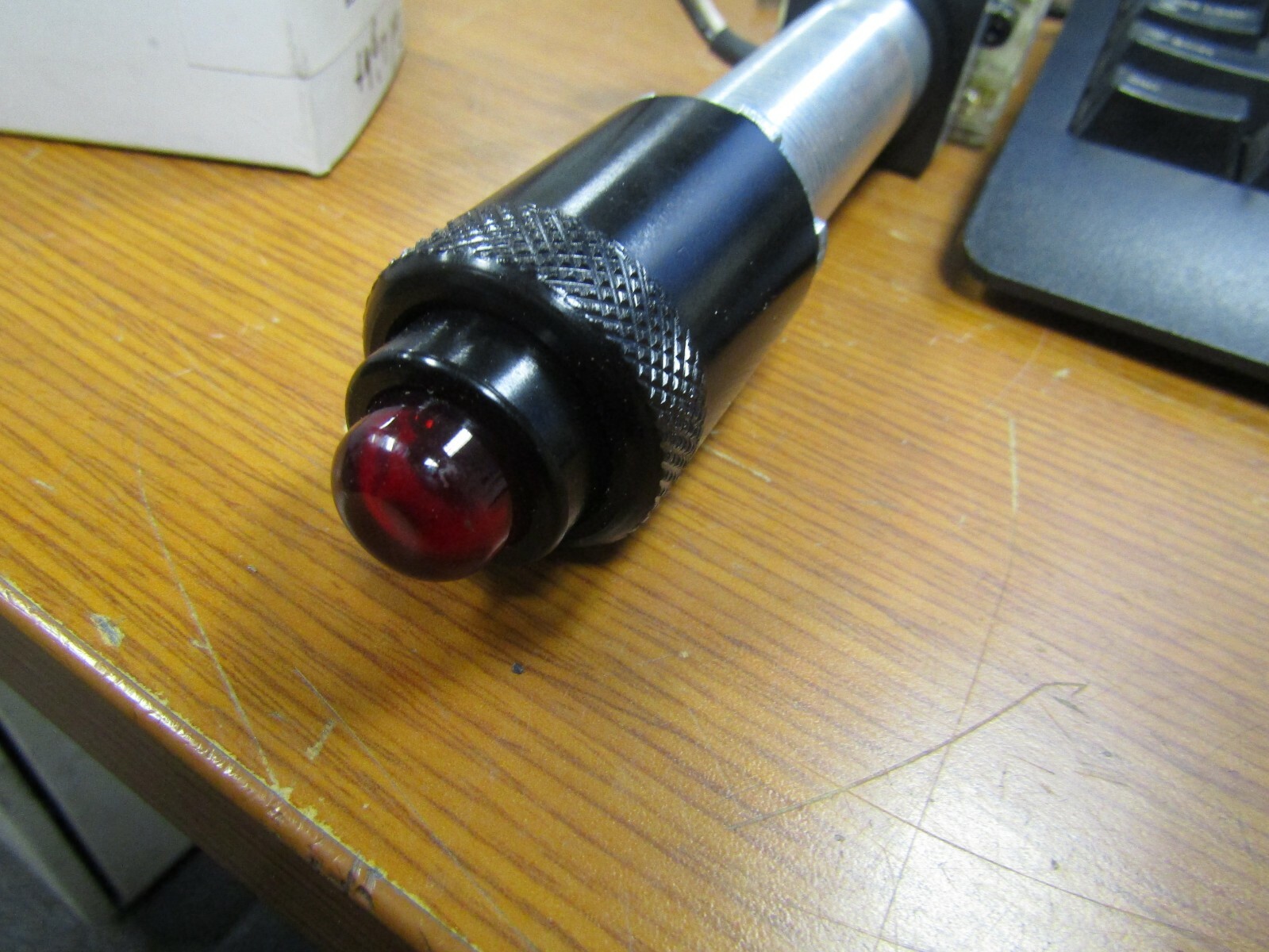 NEW EGS CONTROLS LIGHTED PUSH BUTTON RED EXPLOSION PROOF LONG BARREL AEPTRFL